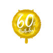 Picture of GOLD FOIL BALLOON 60TH BIRTHDAY 18 INCH